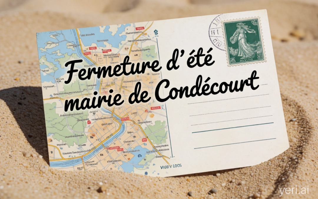 Fermeture d&rsquo;été mairie