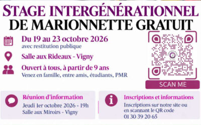 Stage intergénérationnel de marionnettes gratuit à Vigny